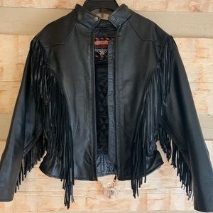 Fringe Leather Jacket